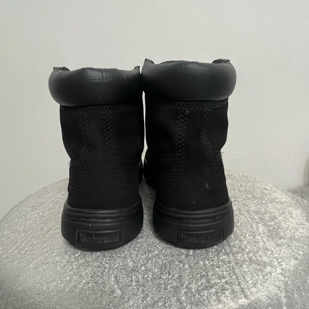 Timberland Women’s Size 5.5 / EU 36)W Black Nubuck Lace-Up Boots (/Box(B44)✨✨